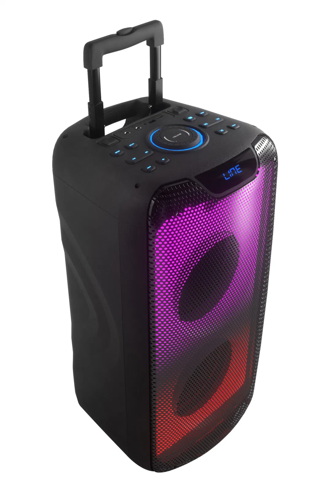 2022 Factory Trolley Portable Audio DJ Sound Box Professional Powered Bluetooth Wireless Speakers with Mic